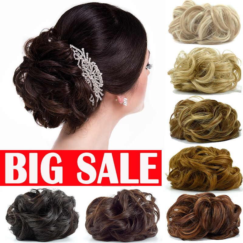 Large Curly Messy Bun Hair Piece Tiendamia Com