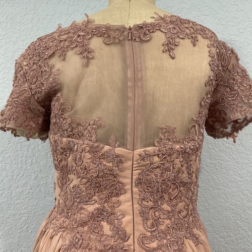 Woman’s Wedding Dress long Dress Color Pink Size 8 - Picture 8 of 13