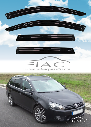 For Volkswagen Golf Variant 2010-2014 Window Visor Vent Sun Shade Rain Guard - Bild 1 von 6