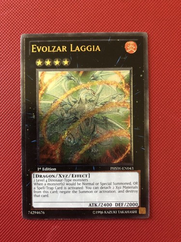 Yugioh Evolzar Laggia Ultimate Rare 1st Ed - Picture 4 of 7