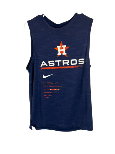 Nike Mens SZ S Houston Astros Exceed Performance Dri Fit Tank Top NWT - Picture 2 of 5