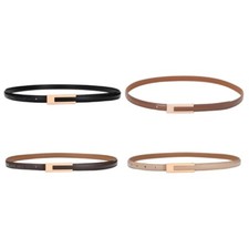 Harajuku Hot Girls Women Thin Waist Belt with Adjustable Buckle Dress Waistband