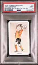 1979 VENORLANDUS LTD. OUR HEROES WORLD OF SPORT #19 JOHAN CRUYFF PSA 9