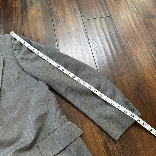 1960s 1970s Brown Striped Sport Jacket VTG Mens Suit 41 33x27 Rockabilly Wool - Picture 9 of 24