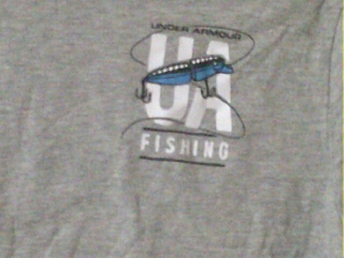 Pre-Owned Youth/Teens Under Armour Fishing-Lures Tshirt-Size L-Gray - Picture 4 of 12