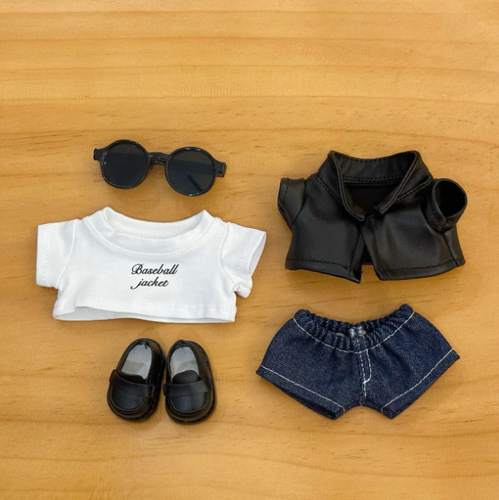 Conjunto de ropa de reemplazo de felpa de 17 cm The Monsters sin muñeca - Imagen 6 de 20
