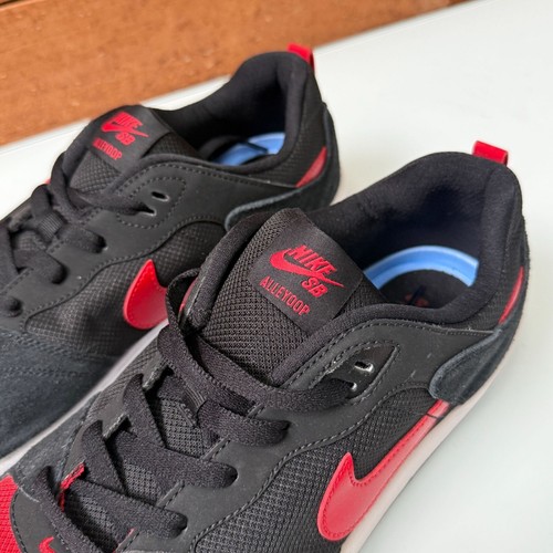 Nike Alleyoop SB Bred Sneakers Shoes Mens Size 14 Black/Red Low Top Lace Up NEW - 第 4/10 張圖片