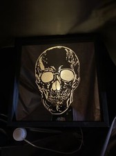 Espejo de Halloween Decoración Luz LED Calavera Espejo Nuevo sin Etiquetas Espejo de Halloween