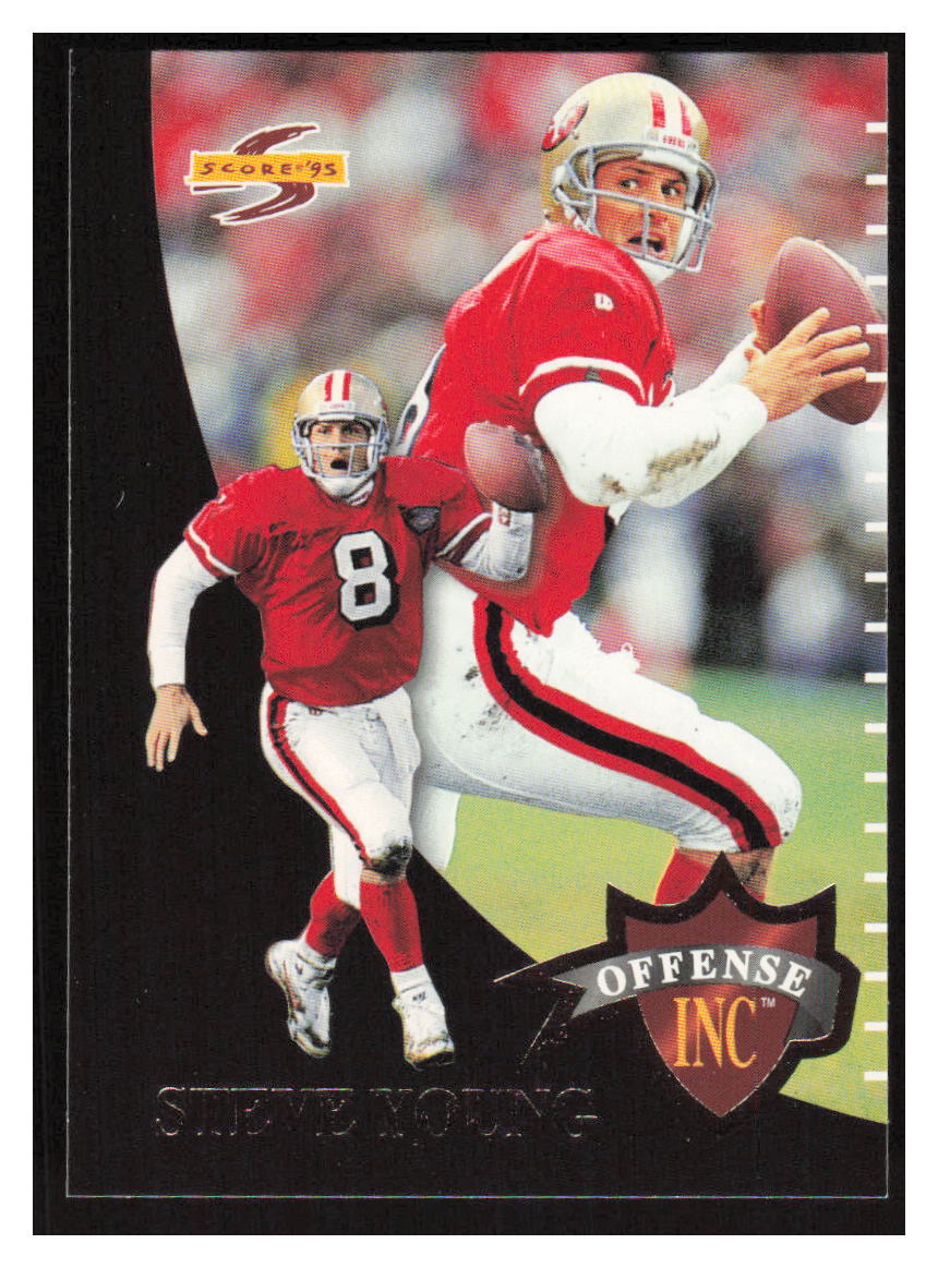 DEAD STOCK NFL 90s 当時物　49ers　スティーグヤング　額 Steve Young RUN AND GUN (1993) San Francisco 49ers Costacos