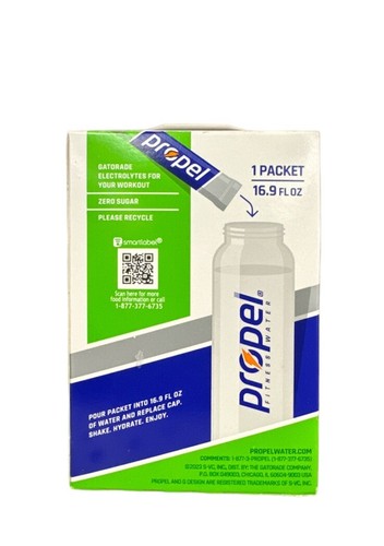 Propel Electrolyte Powder Packets, Kiwi Strawberry (10 Packets/Box) - Picture 2 of 3