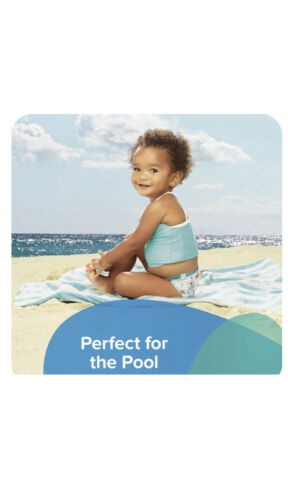 Pampers Splashers Disposable Swim Pants Diapers Medium 20-33lbs 18 Count - Picture 3 of 8