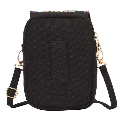 Bestickte Retro Handytasche Umhängetasche Schultertasche Geldbörse Handtasche Etui - Bild 5 von 12