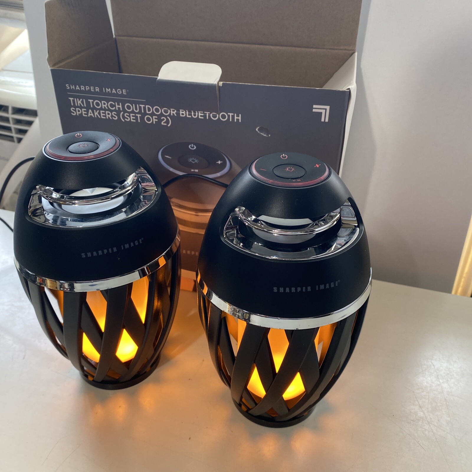 Ambtenaren Socialisme domesticeren Sharper Image tiki torch Outdoor bluetooth speakers set of 2 | eBay Ambtenaren Socialisme domesticeren Sharper Image tiki torch Outdoor bluetooth speakers set of 2 | eBay