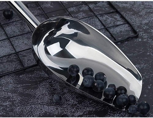 8 Unzen Edelstahl Eisportionierer Metall Lebensmittelschaufel für Küche Bar Party Hochzeit - Bild 6 von 7