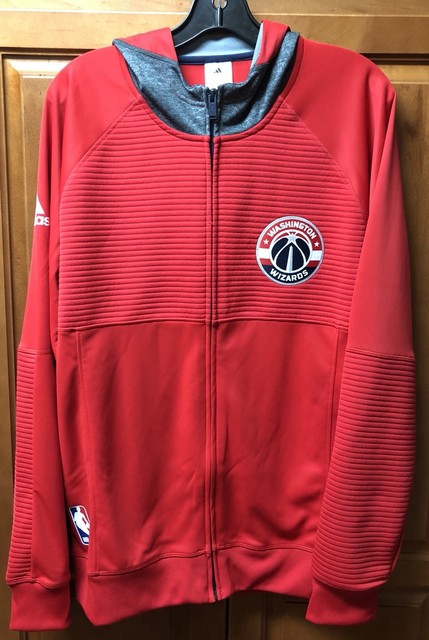 Download Adidas NBA Washington Wizards Pre-Game Full Zip Hoodie ...