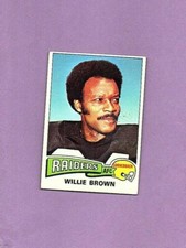 1975 Topps Football Set WILLIE BROWN Card # 95