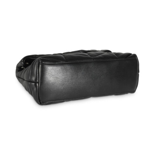 Saint Laurent Schwarz Gesteppt Lammleder Small Loulou Puffer - Bild 7 von 8