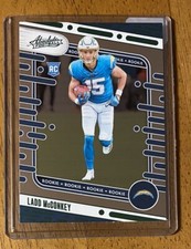 Ladd McConkey RC 2024 Panini Absolute-Green Parallel rookie card #134 Chargers
