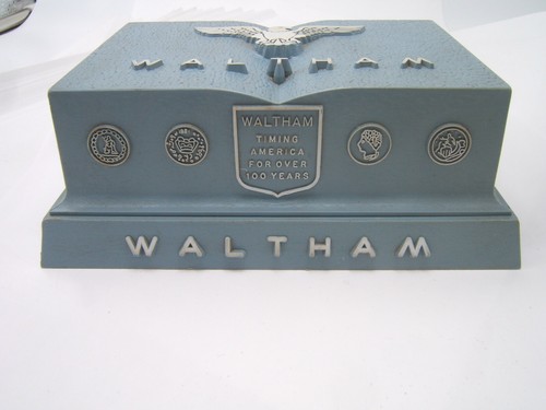 VTG WALTHAM WRIST WATCH BOX BOX CLAMSHELL 1950’S CENTENNIAL EAGLE - Picture 5 of 7
