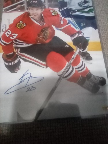 Chicago Black Hawks Kris Vensteeg 11x14 Photo signed Hero's and Legends - Picture 6 of 7