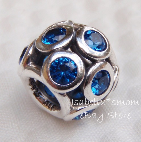 Neu Original Pandora Silber Blau Whimsical Lichter Swiss Kristall Charm ~ Perlen - Bild 2 von 2