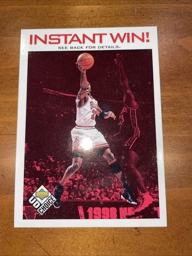 1998-99 UD Choice MICHAEL JORDAN #IW2 Instant Win Card Chicago Bulls HOF