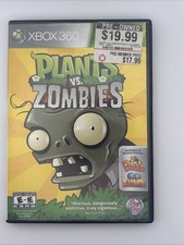 Plants vs. Zombies (Microsoft Xbox 360, 2010) Case & Disc Only No Manual Tested