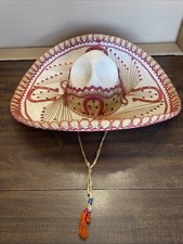 Mexican Sombrero Hat Vintage J. Perez Castron  s Preowned