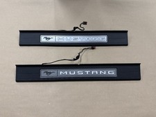 2015-2023 Ford Mustang My Color Sillscuff Plates Interior Trim Black - Oem