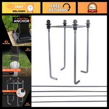 In-Ground Basketball Anchor System - Adjustable, Portable, Easy Install, Moves w