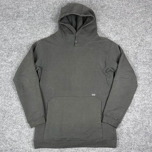 1620 Basic Arbeit Hoodie Herren Large grau schwer Arbeitskleidung Sweatshirt USA LESEN