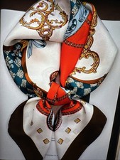 100 Mulberry Silk 27" Square Scarf Women Neckerchief,Wrap ,Vintage