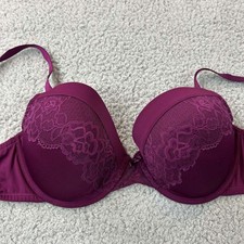 Maidenform Bra 38D Push Up Bra 05757 Lace push up lift boost lace trim
