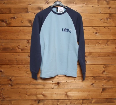 Sudadera LEE Talla M Nueva (SA1722) Azul Vintage Dead Stock - Imagen 1 de 3