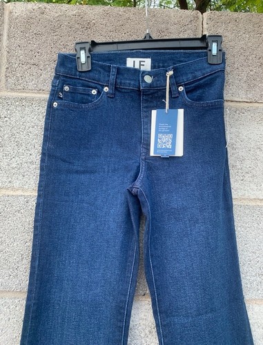 NWT Revolve Lovers and Friends River Low Rise Ultra Flare Jean Size 24 Blue - Picture 3 of 13