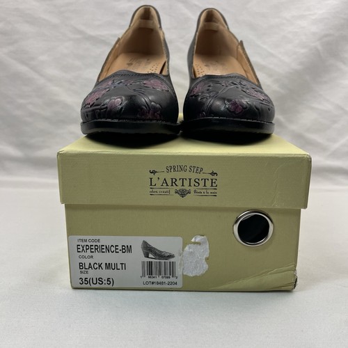 L'Artiste by Spring Step Women's Experience Heel Black Multi EU 35 / US 5 - Picture 9 of 21