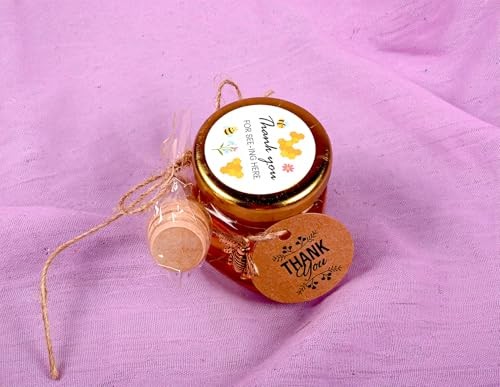Honey Jar, Glass Honey Pot 1.5oz, 40 Pack Mini Honey Jars with Dipper, Bee - Bild 5 von 6