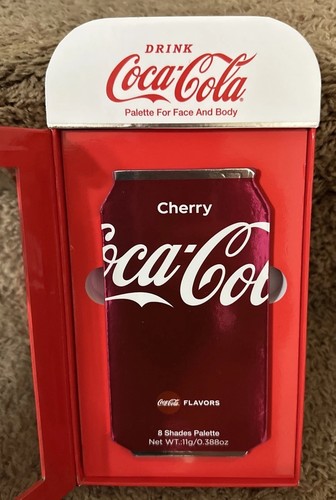 NiB Glamlite x Cherry Coca Cola Coke 8 Pan Eyeshadow Palette Limited Edition Fun - Picture 2 of 14