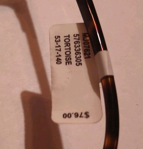 Montatura per occhiali da vista senza marchio MJ07621 MJ07621 tartaruga 53 17 140 Walmart prezzo consigliato dal produttore $76 - Foto 4 di 5