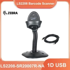 Motorola Zebra Symbol LS2208-SR20007R-NA Barcode Scanner Reader Kit w/ USB Cable