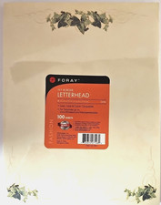 FORAY® Ivy Border 100 Sheets Letterhead Laser, Inkjet, Copier Paper 8 1/2"x11"