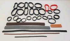 LEGO Vehicle Treads Lot Technic Tread Links Rubber Plastic Tire Part Replacement
