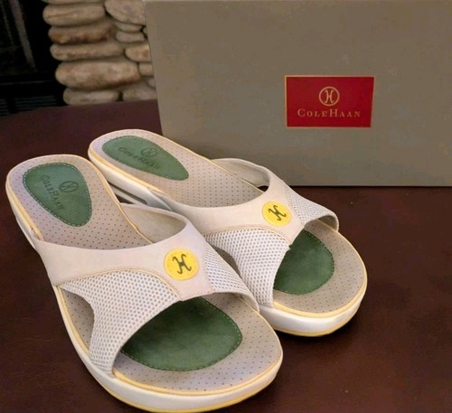 Aire para mujer Cole Haan. Hampton. Sandalias Slide Talla 10 Salt Nubuk - Imagen 7 de 10