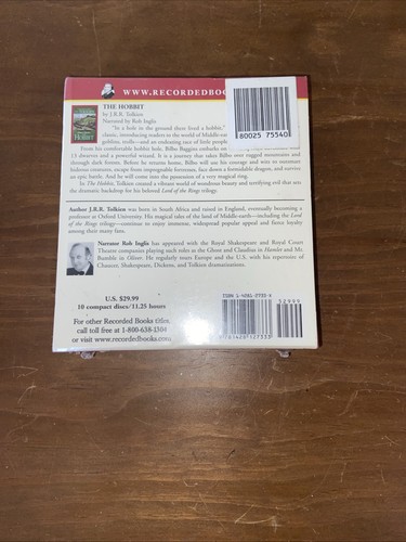 Hobbit by J. R. R. Tolkien Audiobook Set (1990, 10 CD-Discs) Rare, HTF, OOP - Picture 2 of 2