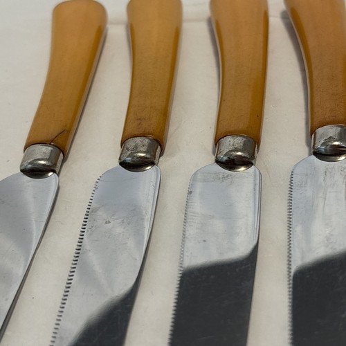 Vintage E Parker & Sons 3709 Sheffield England Steak Knife 4 Piece Set - Picture 8 of 11