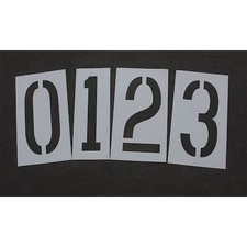 RAE STL-116-8360W Pavement Stencil, 36 in, Number Kit, 1/16,  STL-116-8360W
