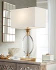 Valerie Modern Table Lamp 28" Tall Clear Crystal for Bedroom Living Room House