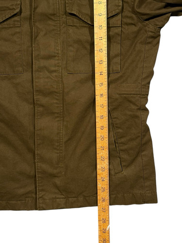 Men’s Superdry Military Rookie Jacket Brown Utility Cargo Chore Medium Slim - Imagen 8 de 8