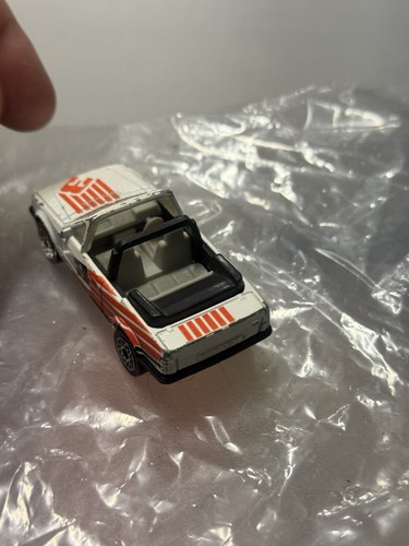 1987 Matchbox Superfast Ford Escort Cabriolet SF15 MB37 weiß orange Streifen #3 - Bild 5 von 6