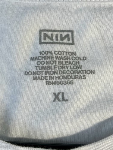 Rara camicia Nine Inch Nails Inside Out taglia XL ~ esaurita ~ nuova senza etichette - Foto 4 di 5
